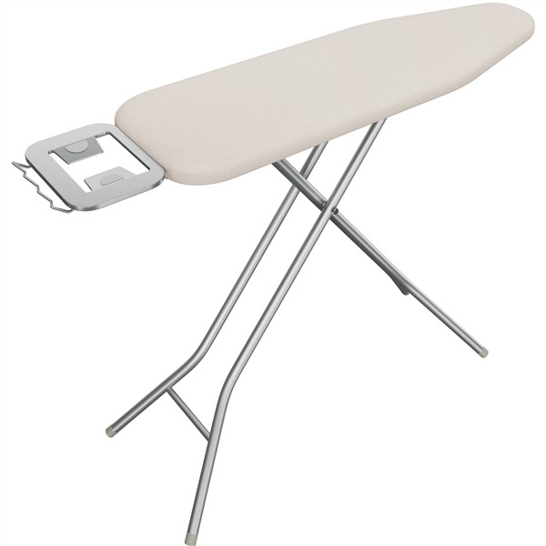 Foldable Ironing Board Height-adjustable Iron Table with 4 Legs for Laundry
