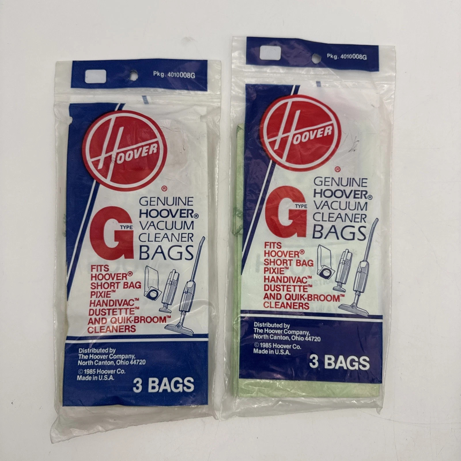 Hoover Type G Vacuum Cleaner Paper Bags 2 Packs 6 Total 4010008G Genuine New OEM