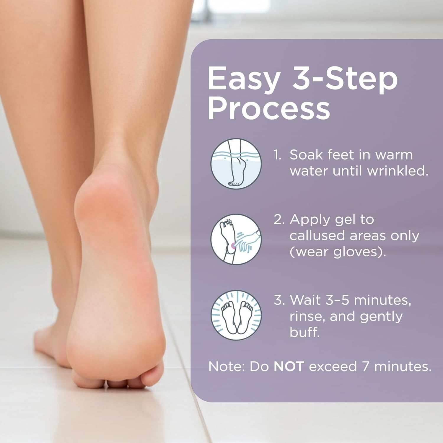 Lee Beauty 8oz Professional Gel Callus Remover for Feet – Original Fast-Acting