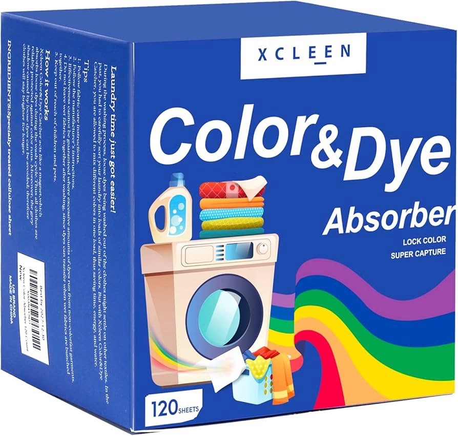 2 Pack Color Absorber Laundry Sheets 240 Count Dye Catcher to Prevent Clothes fr