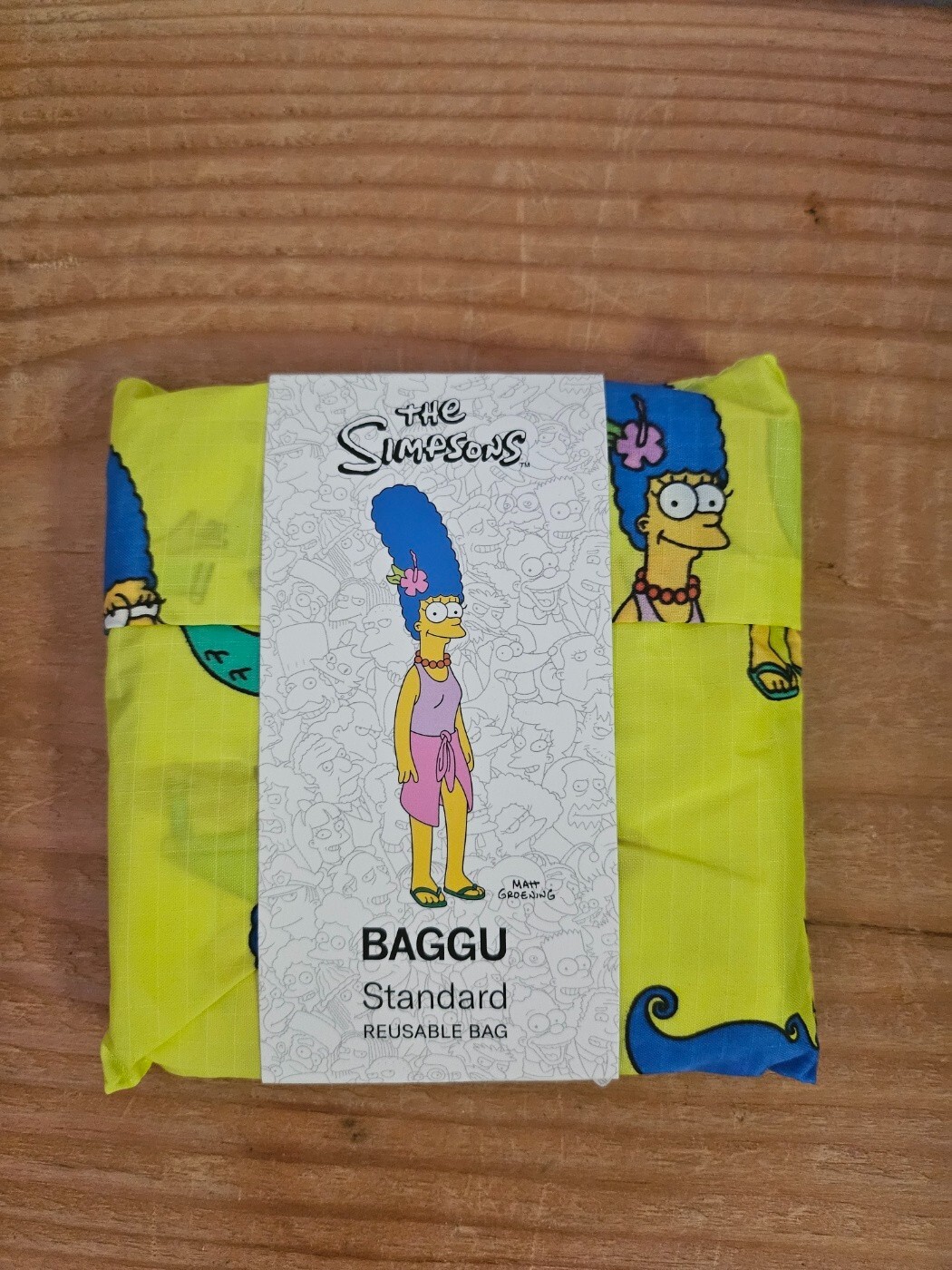 BAGGU × The Simpsons Marge Print Nylon Reusable Tote Bag Standard NEW