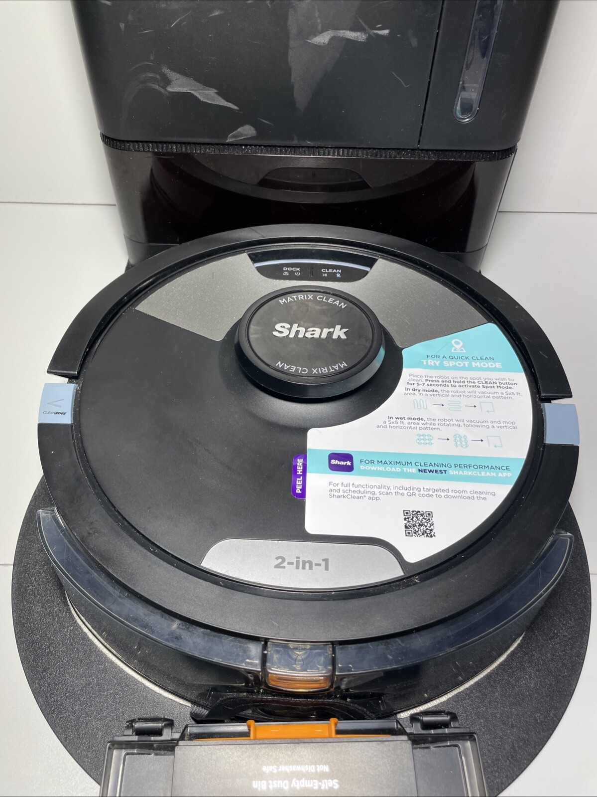 Shark AI Ultra 2-in-1 Robot Vacuum and Mop and XL Self-Emptying RV2610BTUS T3