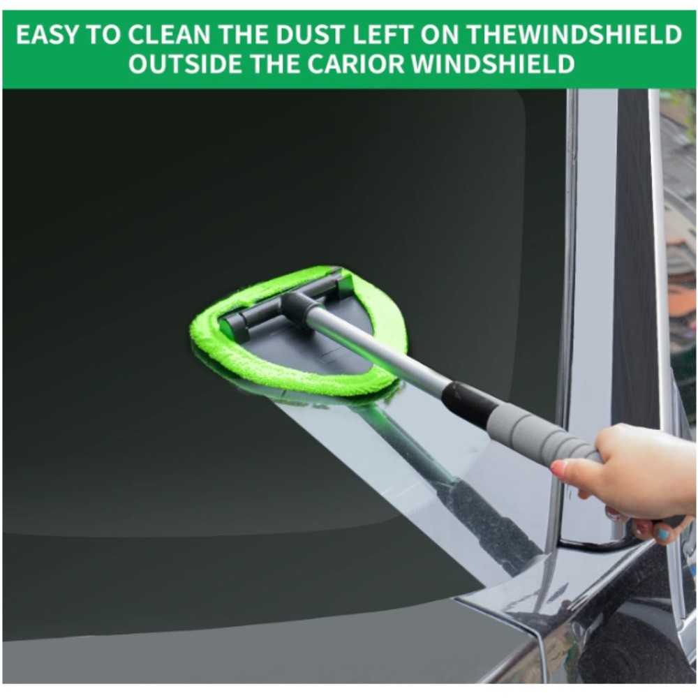 15x Windshield Cleaner Wand Microfiber Car Inside Window Cleaning Tool Anti Fog