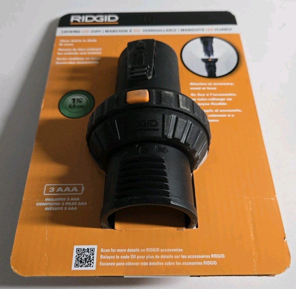 1-7/8 in. VT1736 LED Lighted Passthrough Accessory Cuff Shop Vacuum Attachment