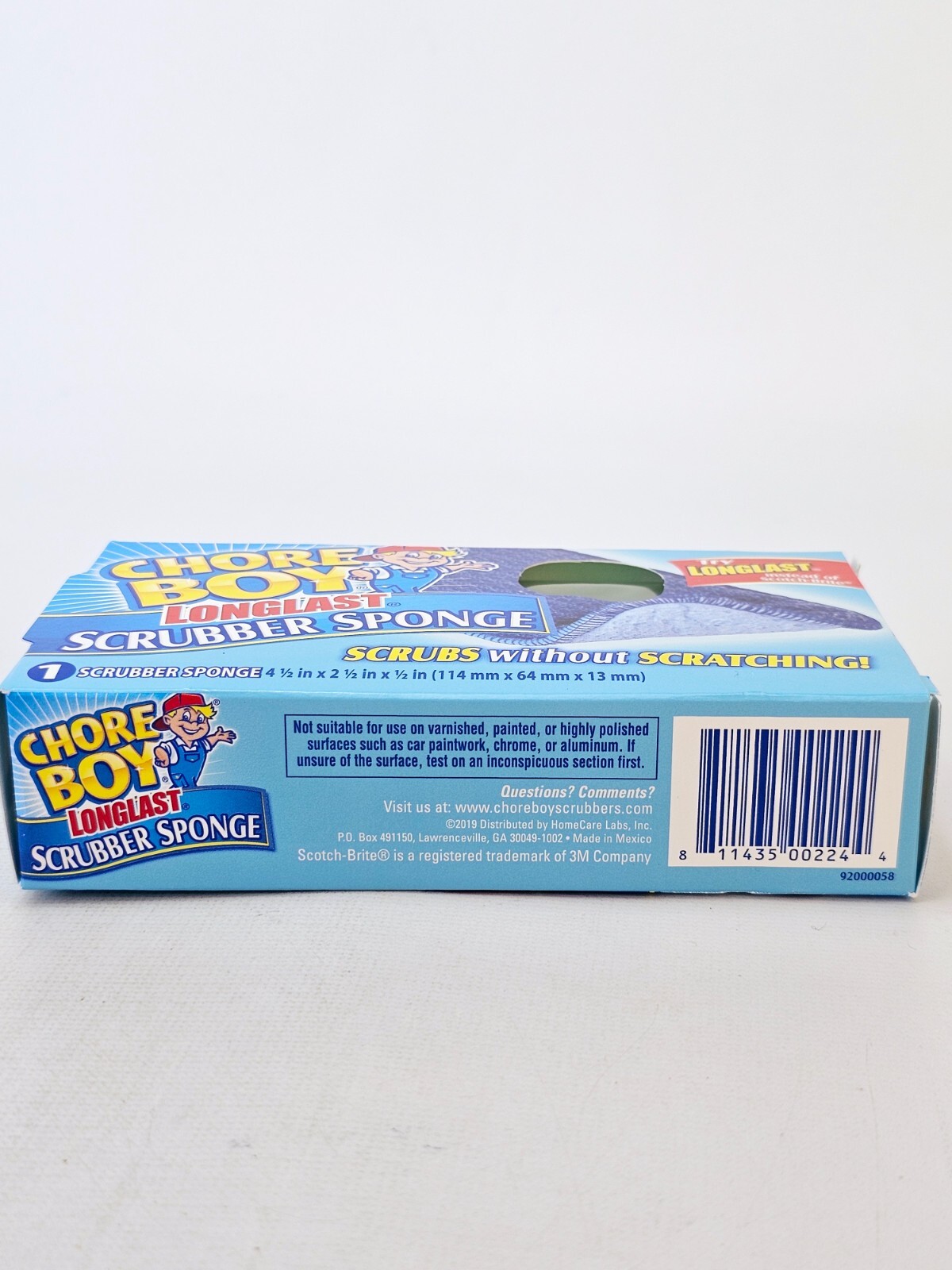 Chore Boy Longlast Scrubber Sponge Double Sided Assorted Colors Lot of 2
