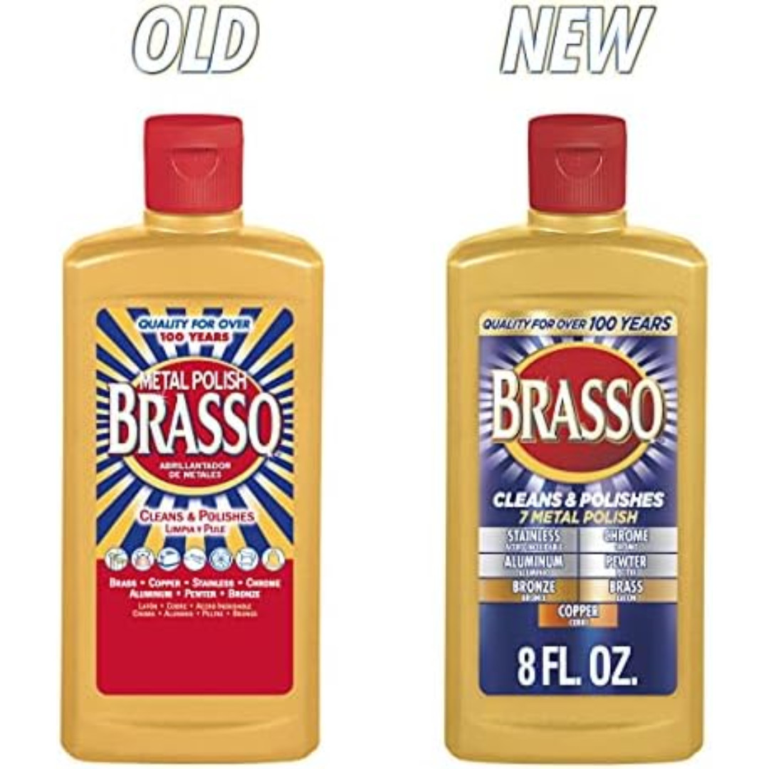 NEW Brasso Multi-Purpose Metal Polish, 8 oz(FAST SHIPPING)