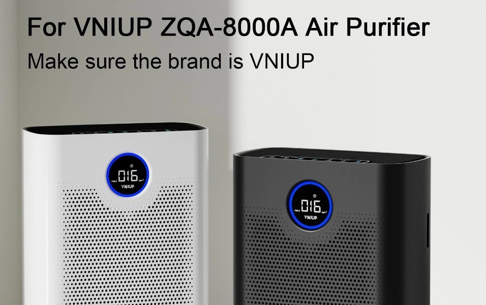 2pk Of 3 In 1 Air Purifier Filter ZQA-8000A – H14 True Cleaner 360° 3-Stage New