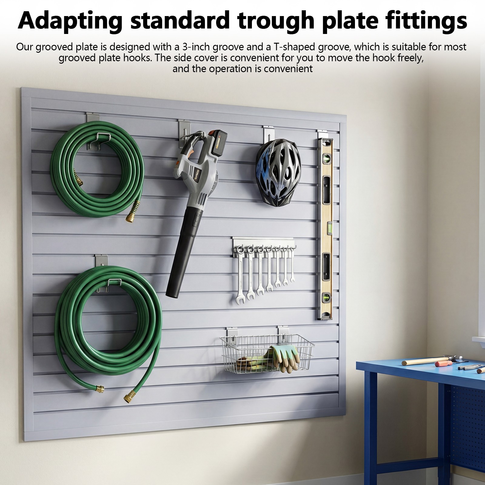 4×1 FT Wall Mounted PVC Wall Panel Grey Panels for Home