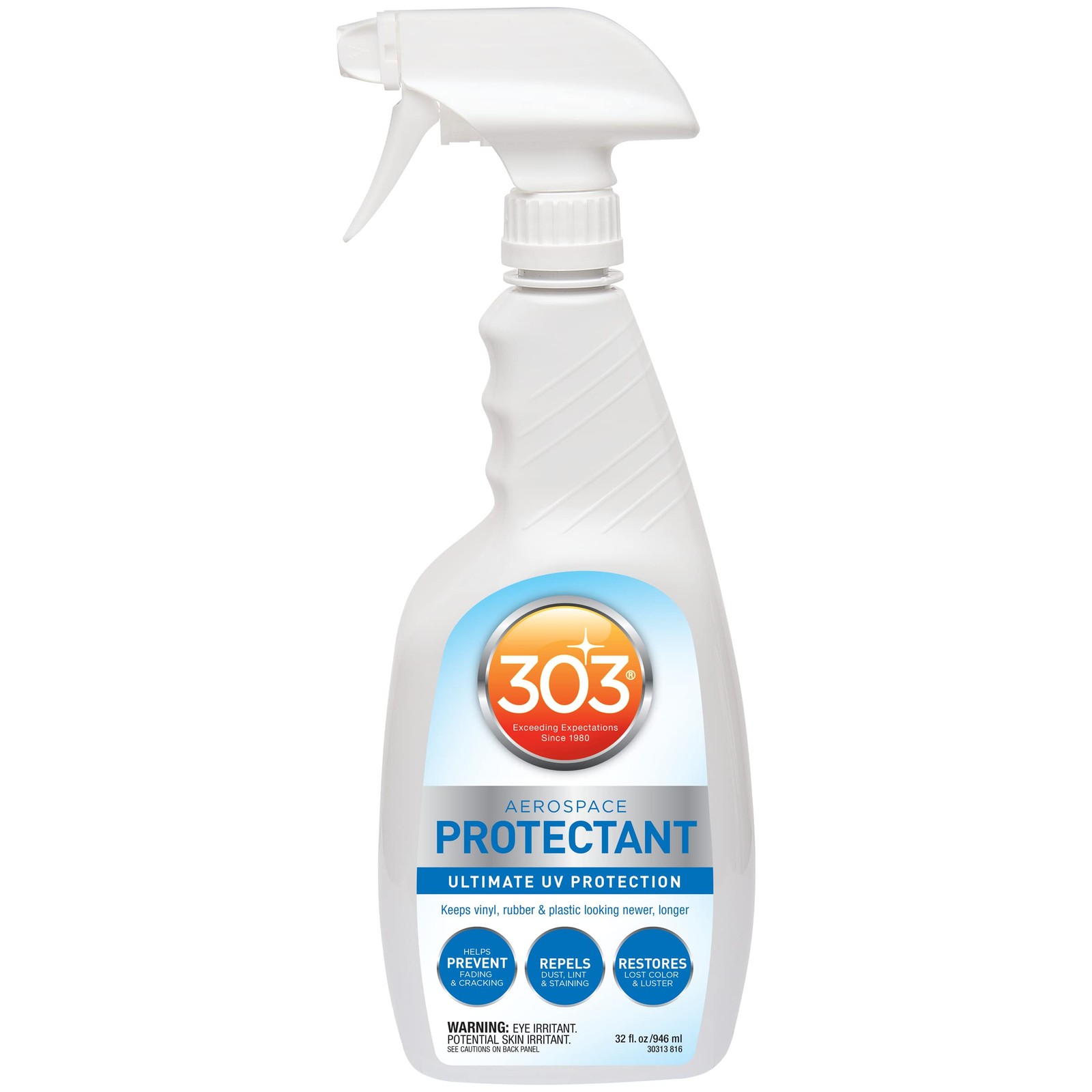 303 UV Protectant 32 Fl Oz Spray for Rubber Plastic Vinyl Leather Fiberglass