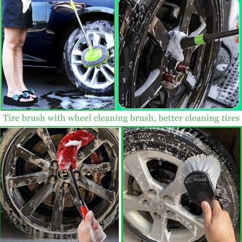 62″ Car Wash Brush Kit 20Pcs – Chenille Microfiber Wash Mop Mitt