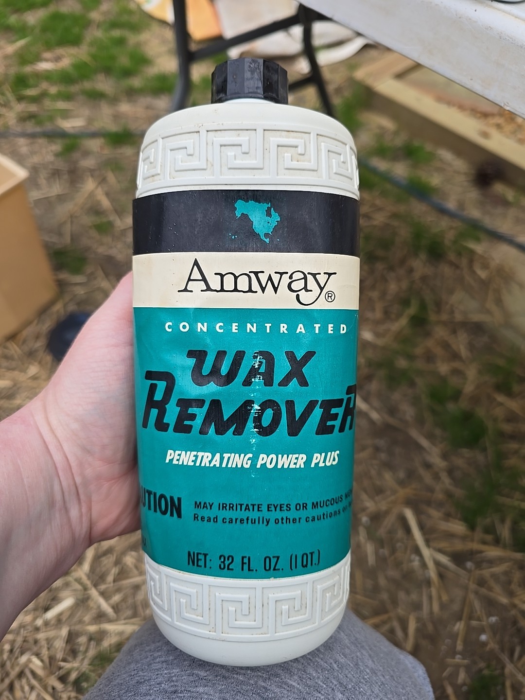 Amway Floor Wax Remover Concentrate 32 Fl Oz Bottle NOS 1969 Removes Floor Wax