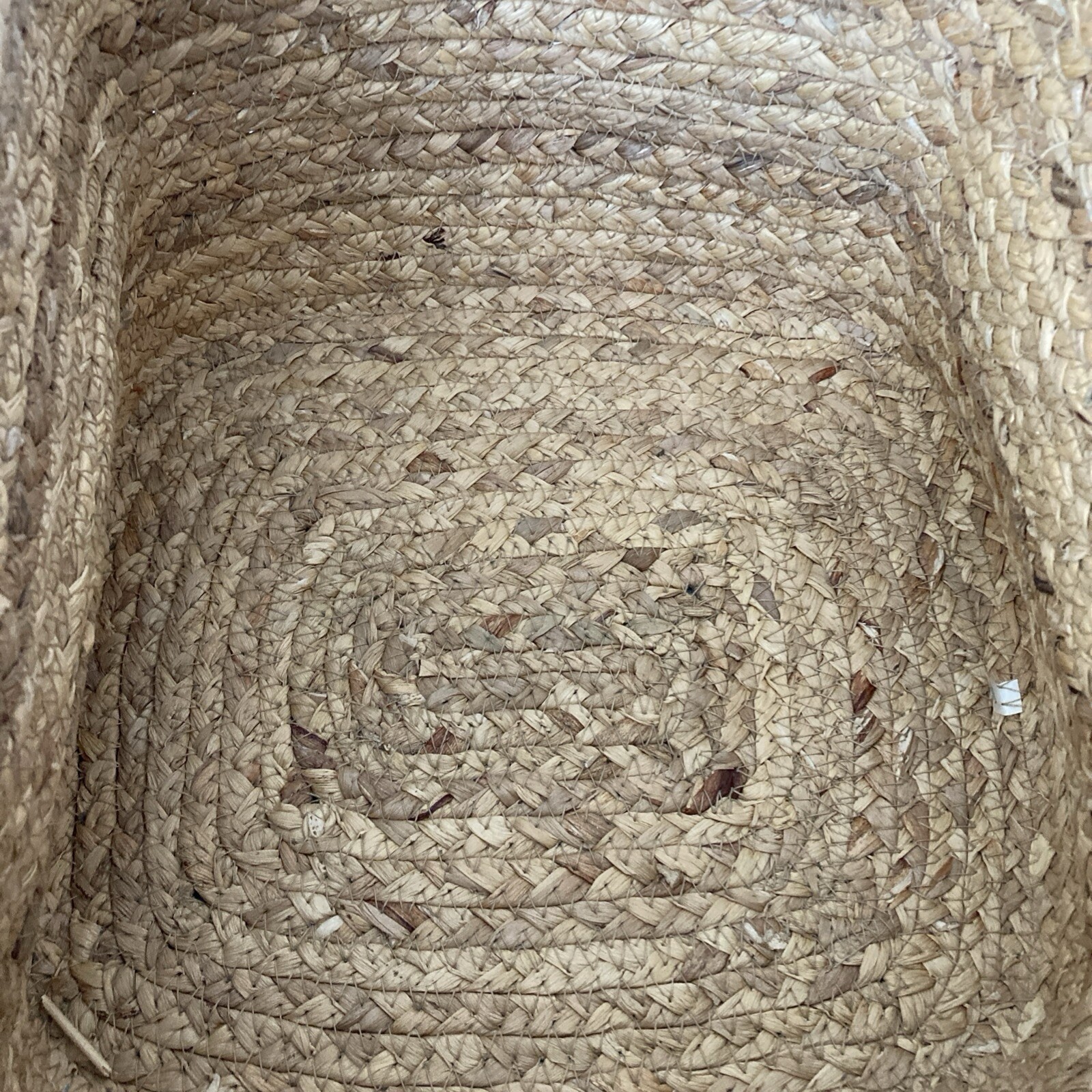 Double-Handled Basket Braided Water Hyacinth 12 x 10 x 7″ Storage Shopping Tote