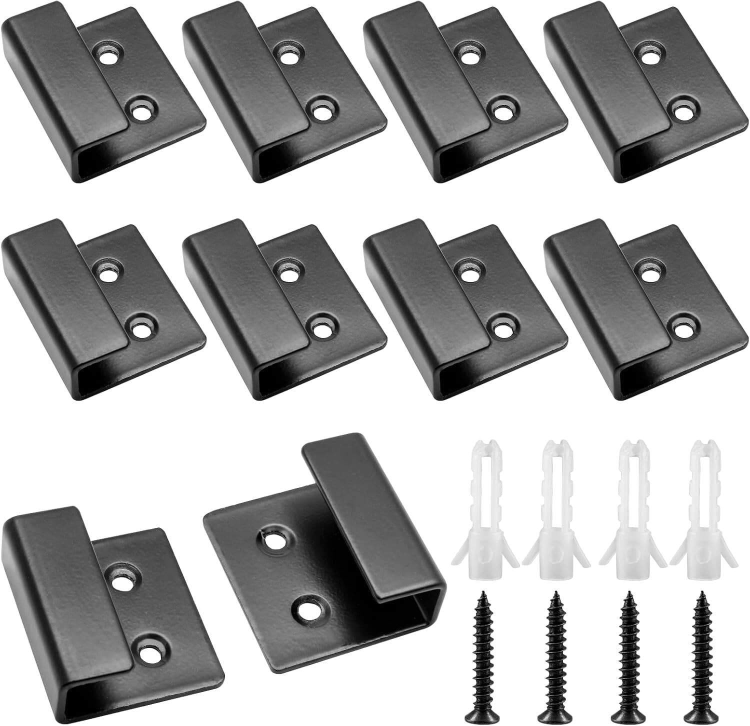 10Pcs Tile Display Wall Hanger Mount Brackets Hook for Mirrors Picture Frame