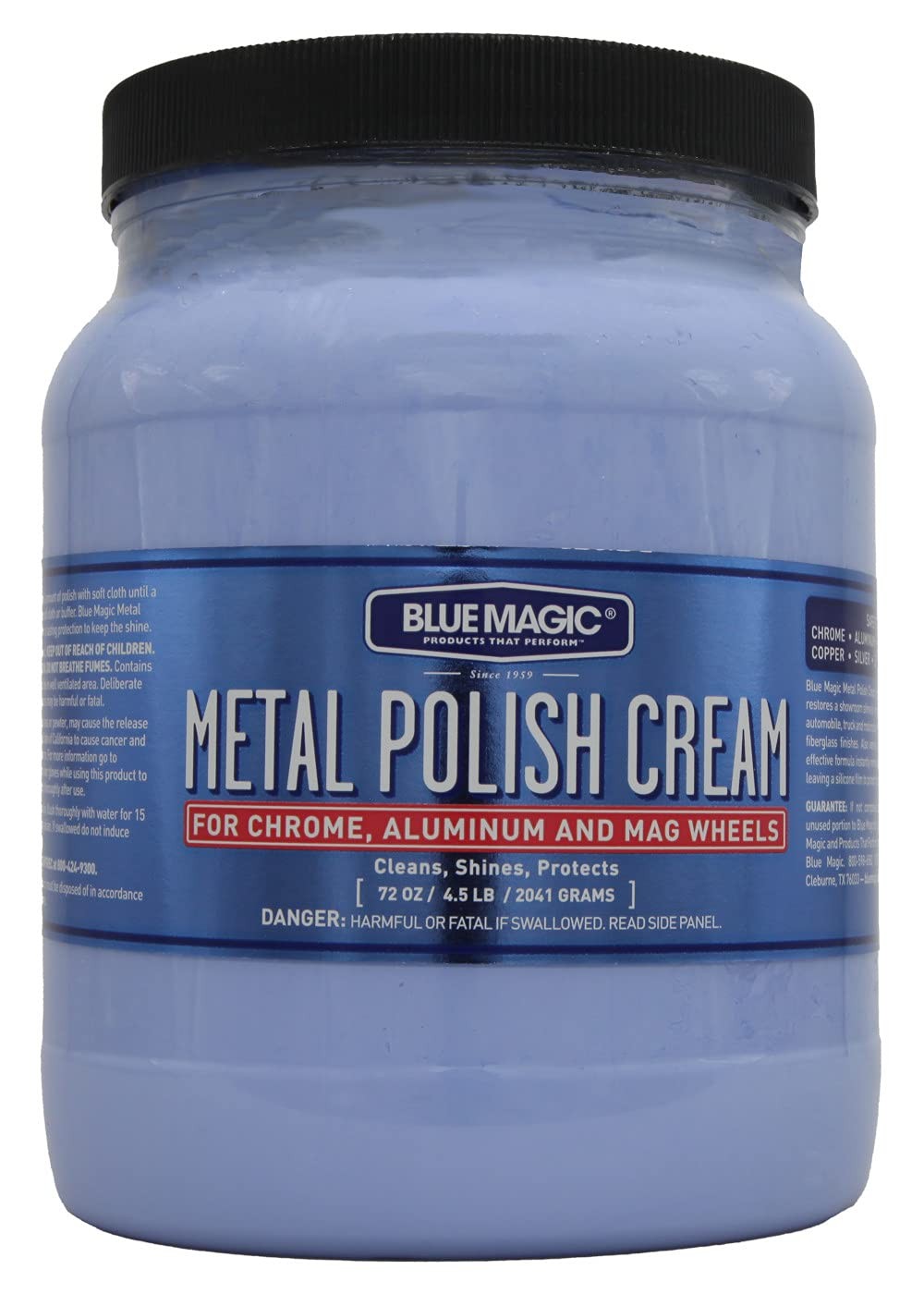 Blue Magic 550 Metal Polish Cream Non-Abrasive Tarnish and Oxidation 72.Ounce