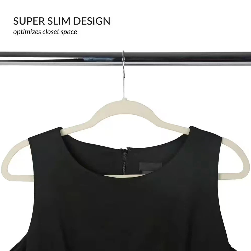 Ivory Velvet Hangers 25-Pack