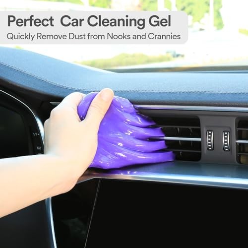 PULIDIKI Car Cleaning Gel Putty Slime Detailing Kit Interior Cleaner Purple