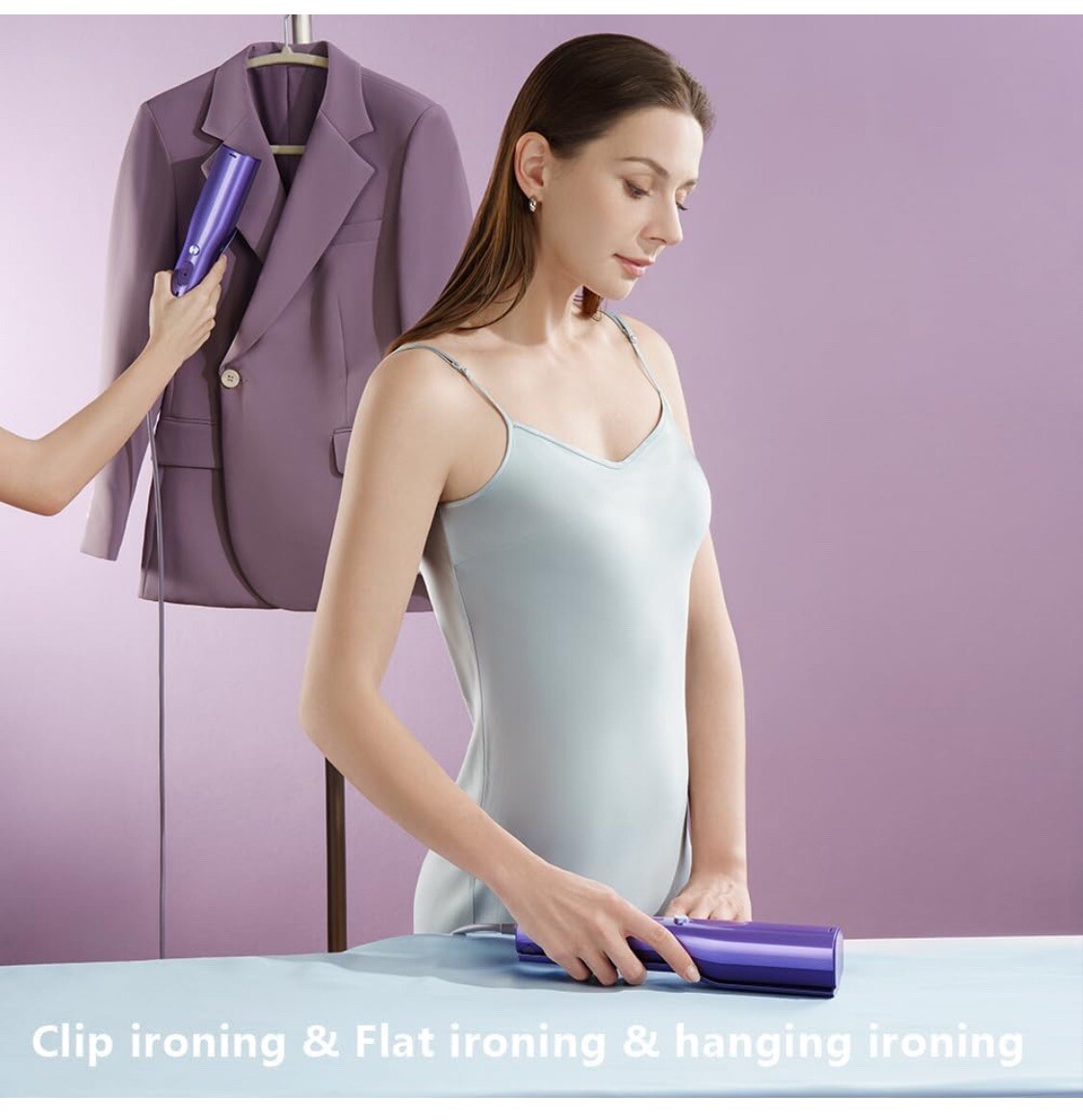 Steamer for Clothes and Iron for Clothes, Just 0.9lbs Lightly, 10 Minutes