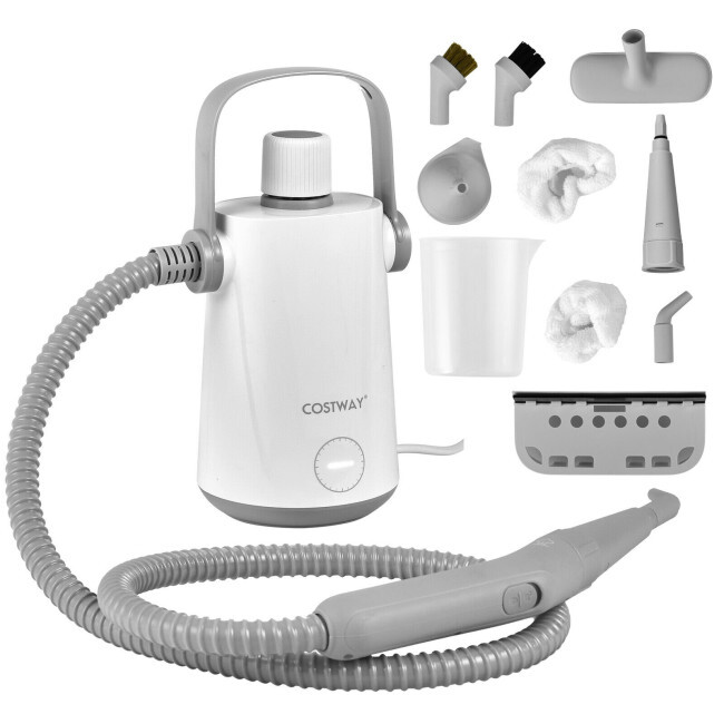 1000W Multifunction Portable Hand-held Home Steam Cleaner W/ 10 Accessories Gray