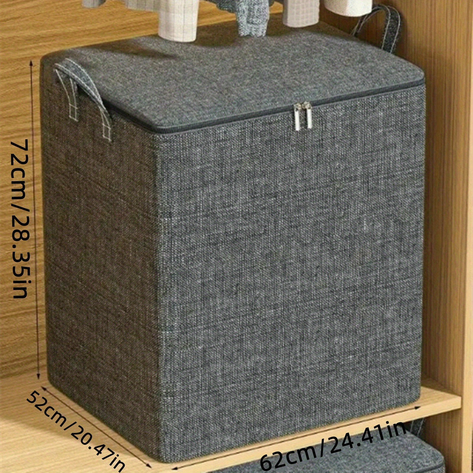 210L Clothes Storage Bag Large Capacity Organizer for Comforters Blanket Bedding