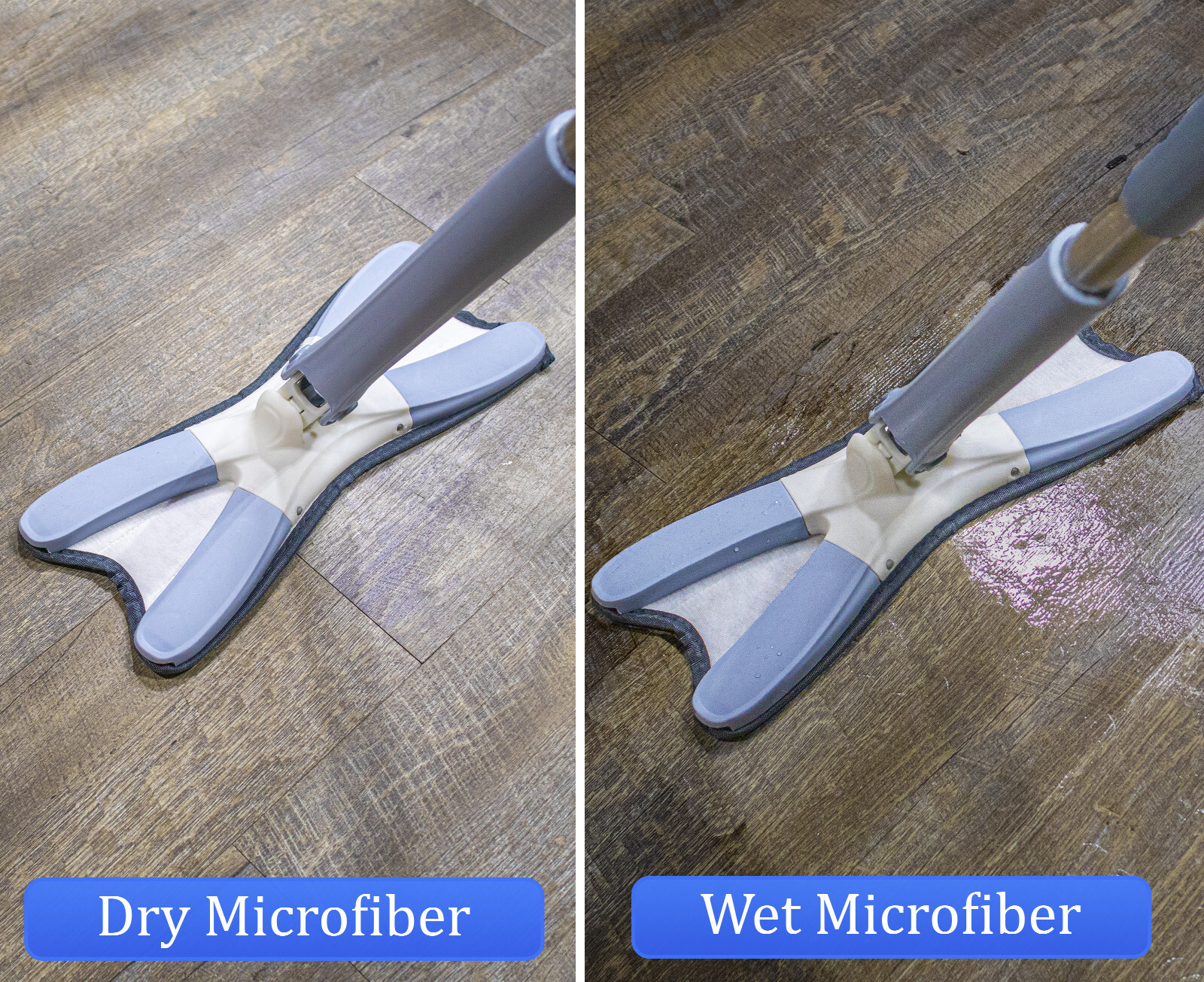 360 X Floor Mop Hands Free Self Wringing Reusable Wet & Dry Microfiber Rotatable