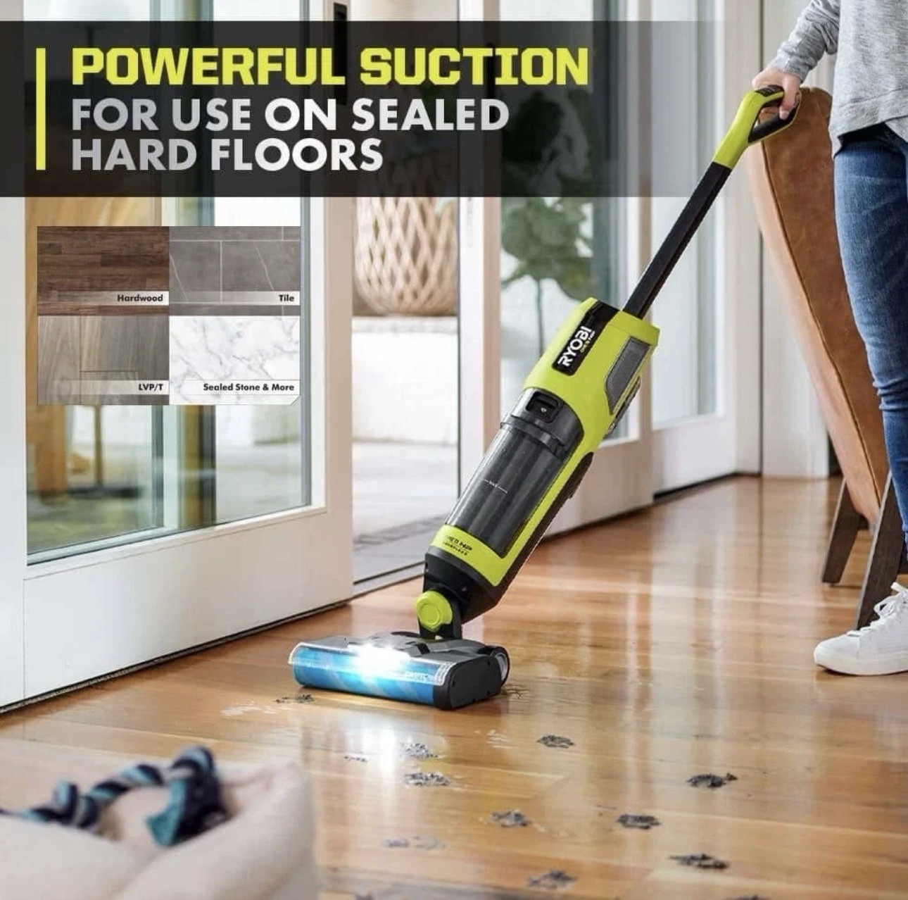 RYOBI ONE+ HP 18V Cordless SWIFTClean Wet/Dry Stick Mop and Vacuum (Tool Only)