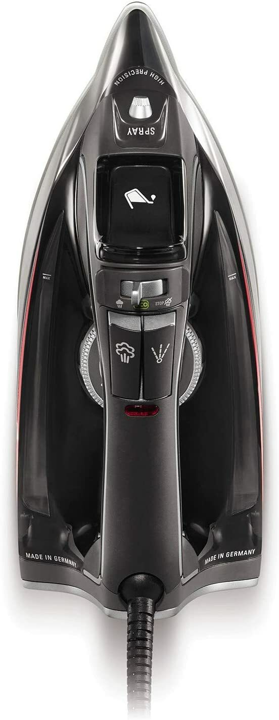 Rowenta DW8270 Pro Master 1750 Watt X-CEL Steam Iron-400 Hole HD Sole Plate