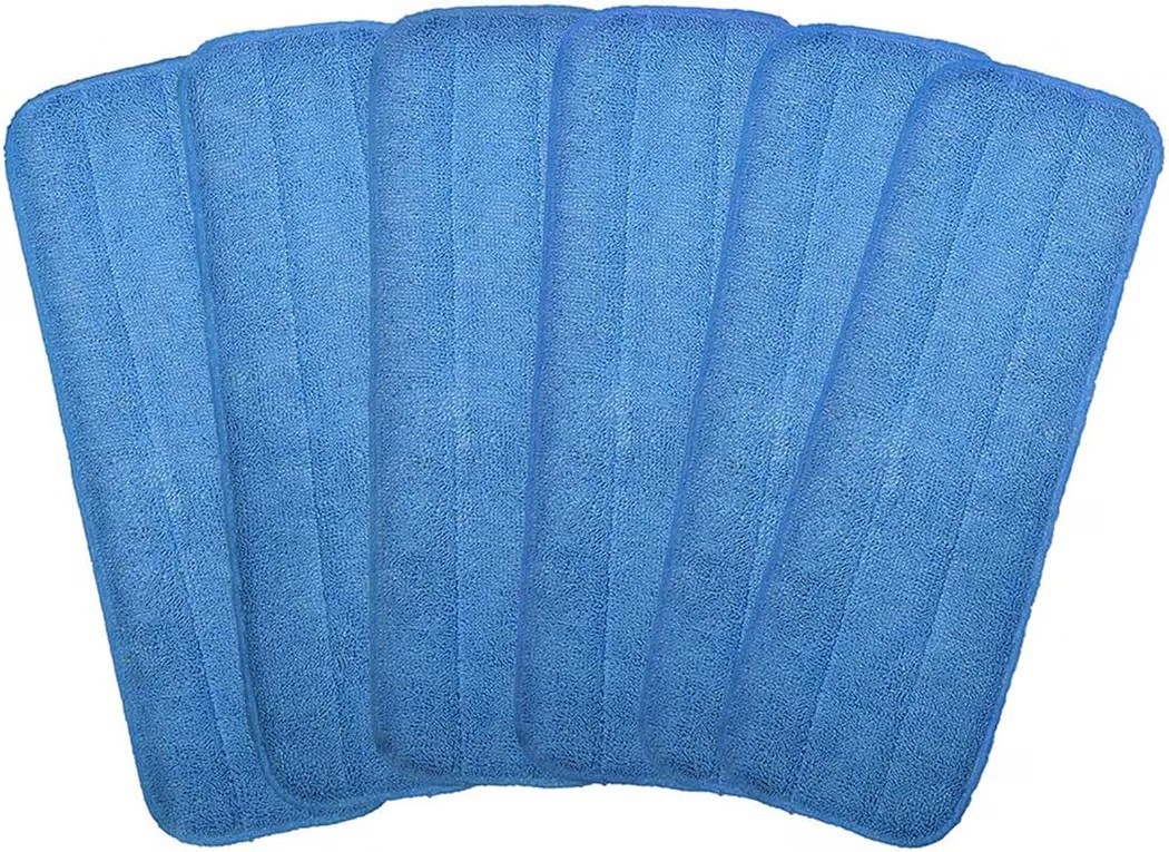 Microfiber Replacement Mop Pad 18″ x 6″ Wet & Dry Home & Commercial Cleaning 6pk