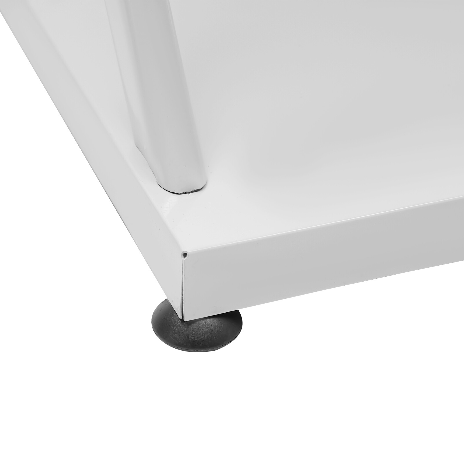 6 Tiers Magazine Display Stand Gray and White Brochure Rack For Offices/Shops.