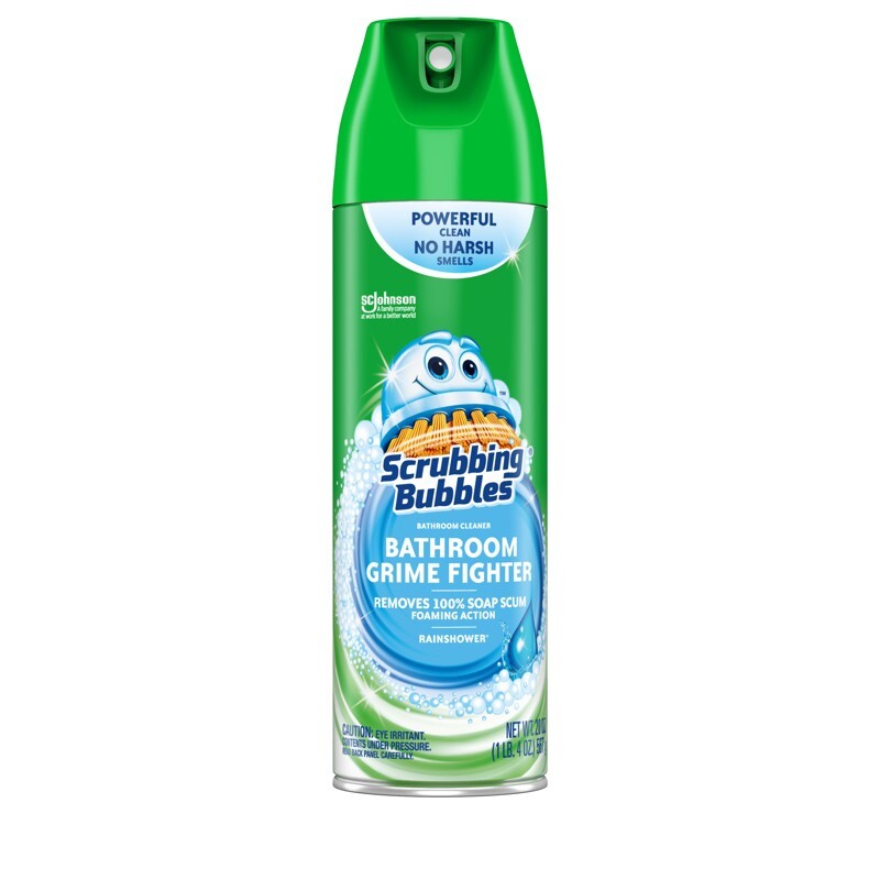 Scrubbing Bubbles Rainshower Scent Bathroom Grime Cleaner 20 oz Foam Spray