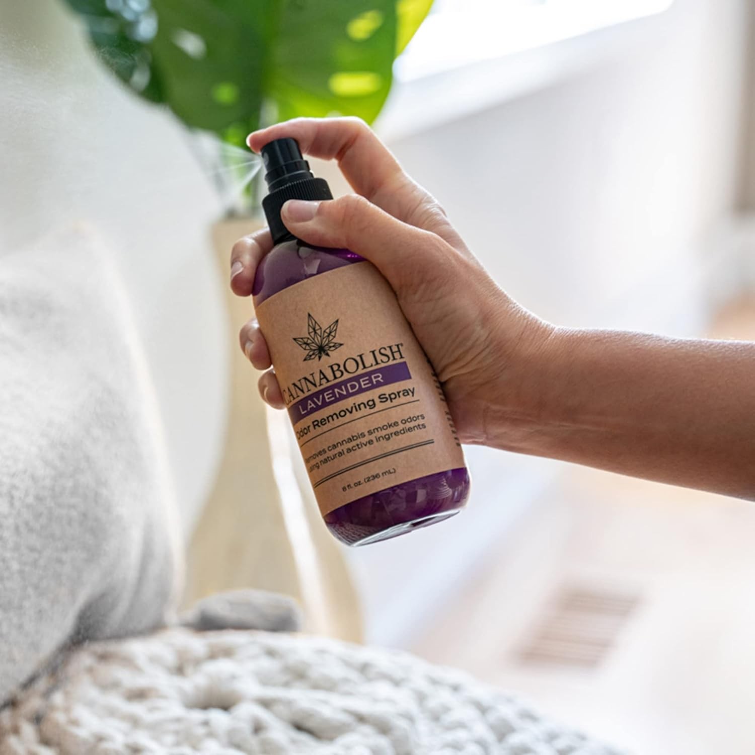 Lavender Smoke Odor Eliminator Spray & Air Freshener 8 Fl. Oz Natural Ingredient