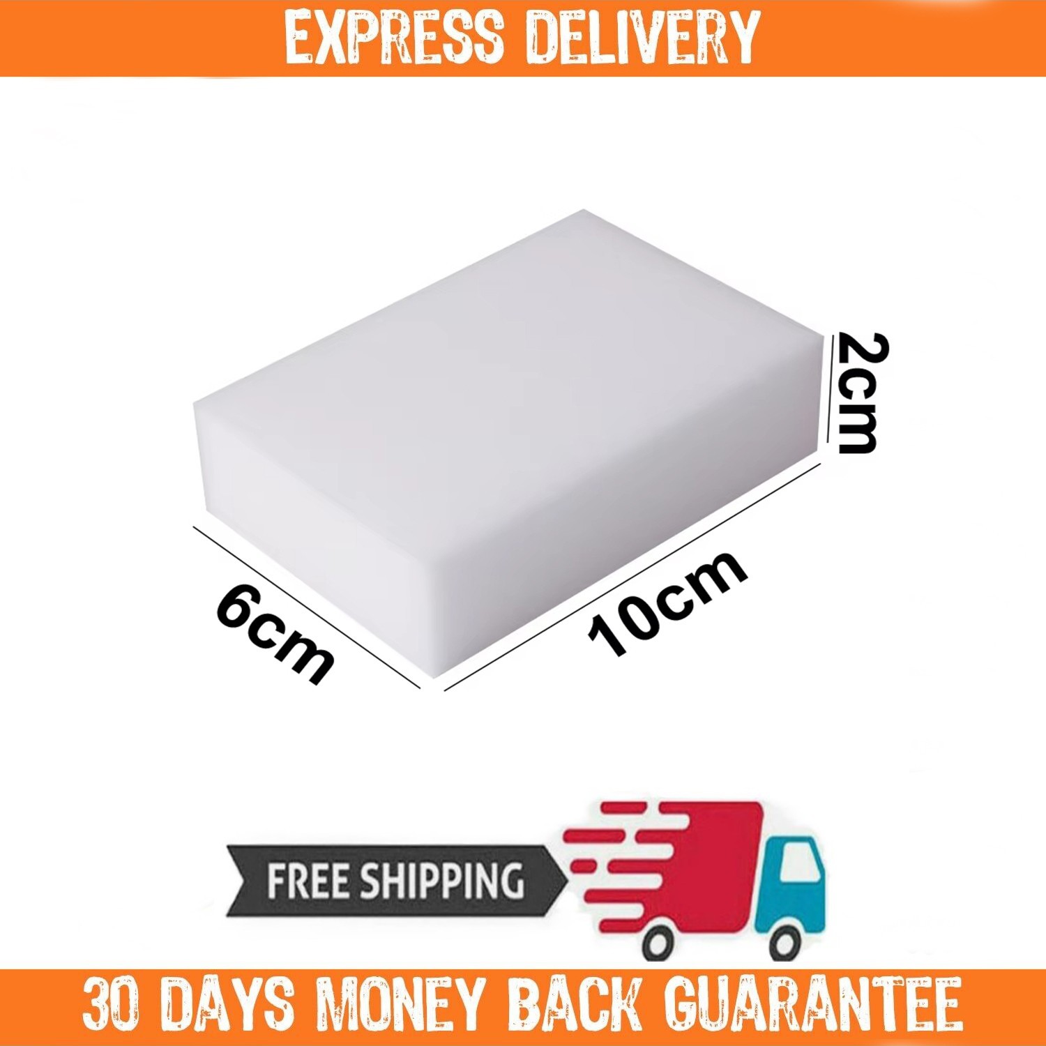 100 PCS Magic Sponge Eraser Bulk Pack 3/4″ Thick Melamine Cleaner
