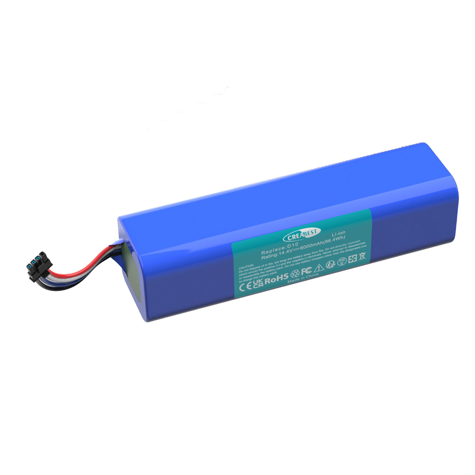 6000mAh 14.4V Li-ion P2150-4S2P-MMBK Battery For Dreame D10 D10 Plus D10s D9 L10