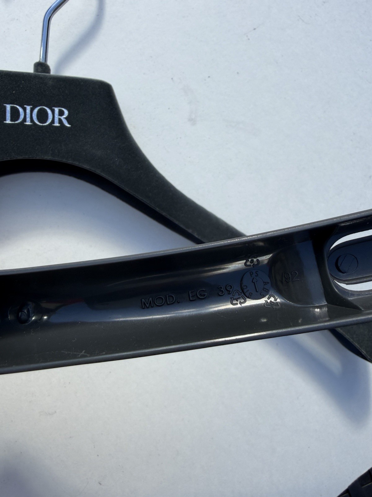 Lot Set Of 12x Dior Gray Hangers Langaplast Made In Italy 3 Different Styles