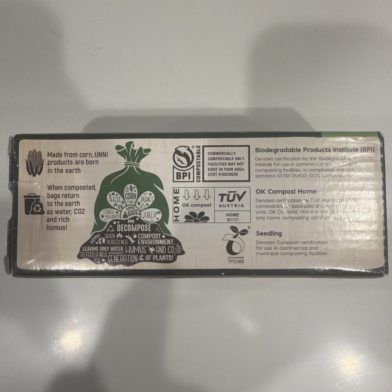 Portable Toilet Bags, 15 Count 8 Gallon 100% Compostable Trash Bags 8 gallon