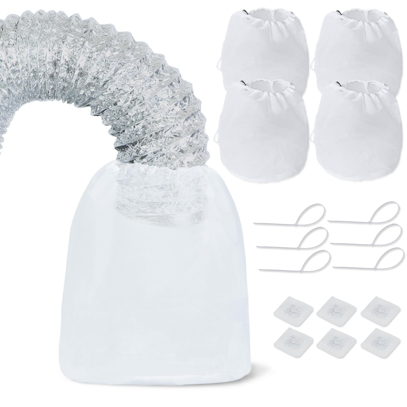 Dryer Vent Lint Catcher, Trap Catcher and Filter Bags, Set of 4