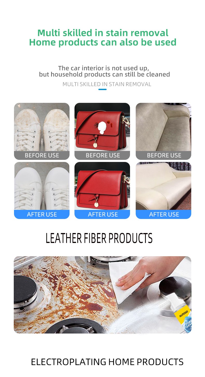 4-in-1 Multi-Enzyme Foam Cleaner, Deep Cleaning Spray for Car Kitchen Bathroom