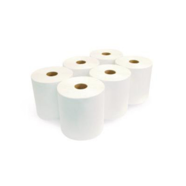 Boardwalk BWK17Green Roll Towels, 1-Ply, 8″ x 800 ft, Natural White 6Rolls/Carto