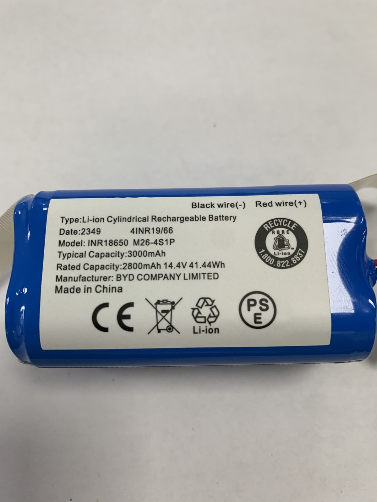 ✅ INR18650 M26-4S1P REPLACEMENT BATTERY FOR EUFY VACUUM CLEANE 4INR19/66 2800MAH