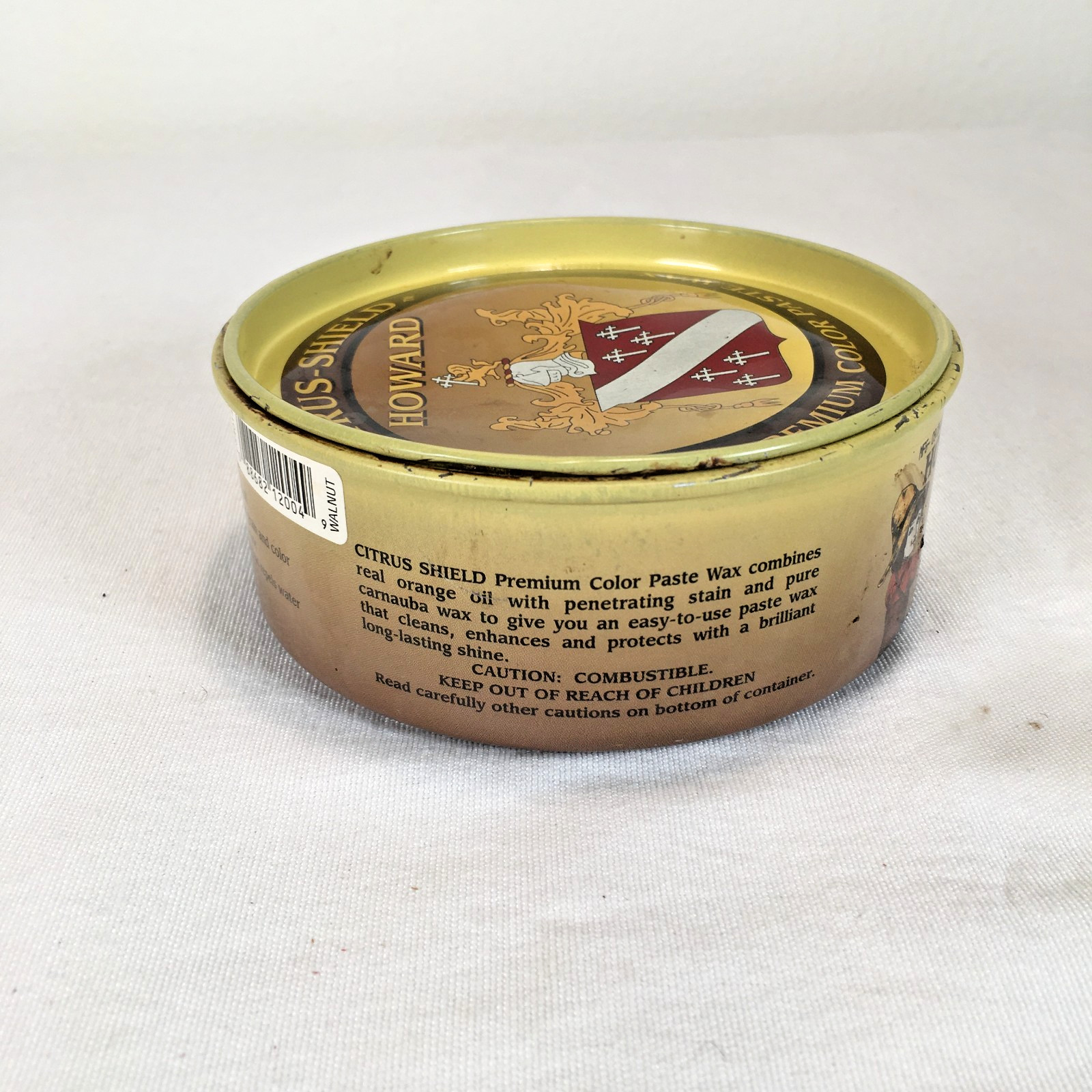 Vintage Howard Citrus Shield Premium Color Paste Wax Walnut 11oz