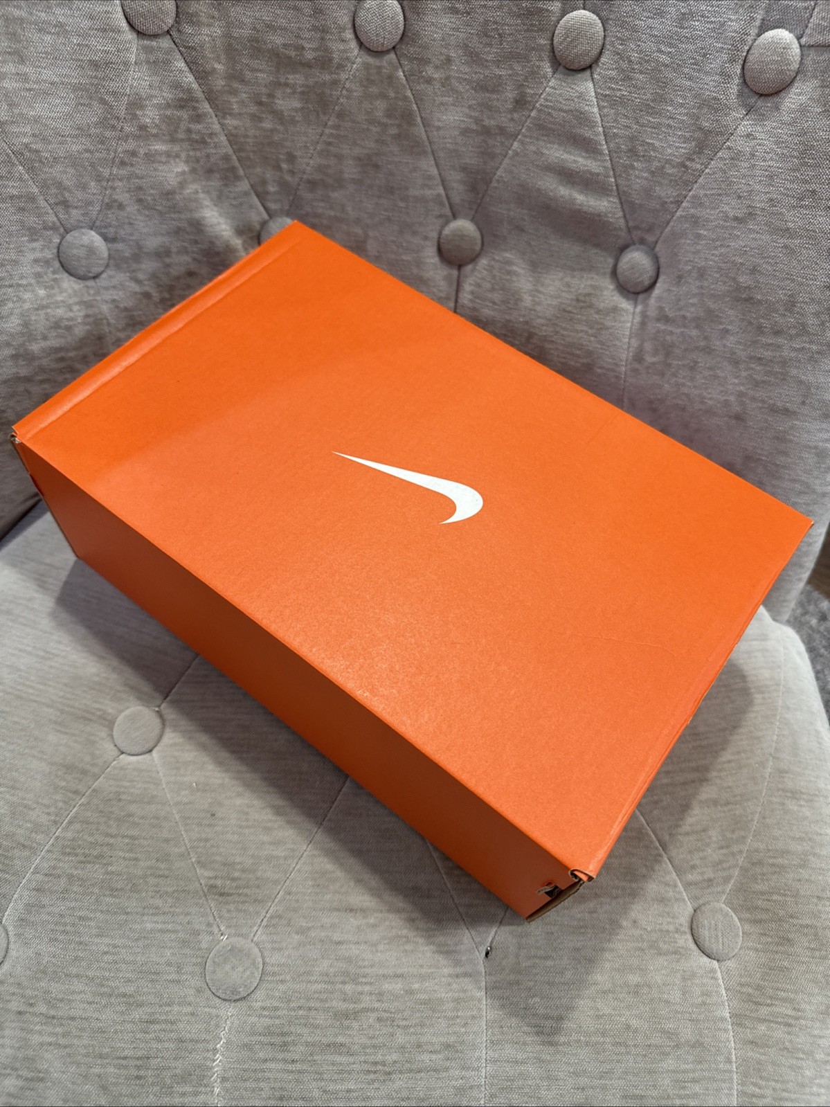 Nike Empty Shoe Replacement Box 11.5 X 7.5”x 4” Orange White Swoosh