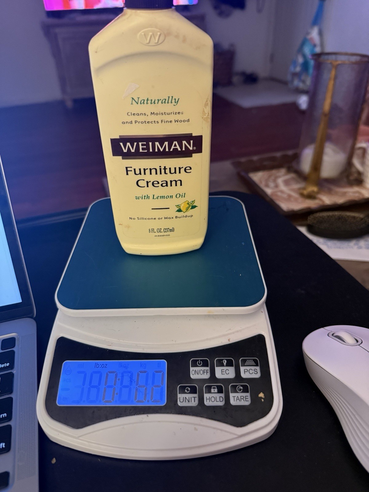 Weiman Furniture Cream with Lemon Oil, 70 % 8 fl oz. Discontinued HTF