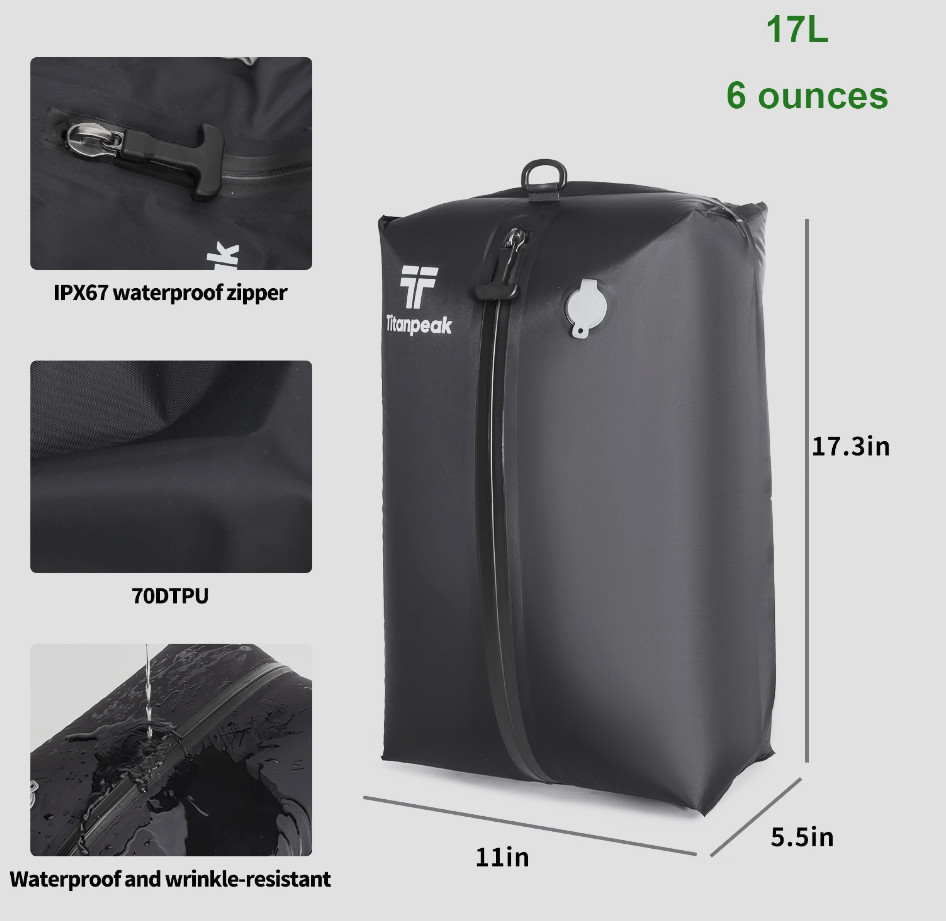Vacuum Compression Travel Bag with Electric Air Pump Waterproof Storage Bag