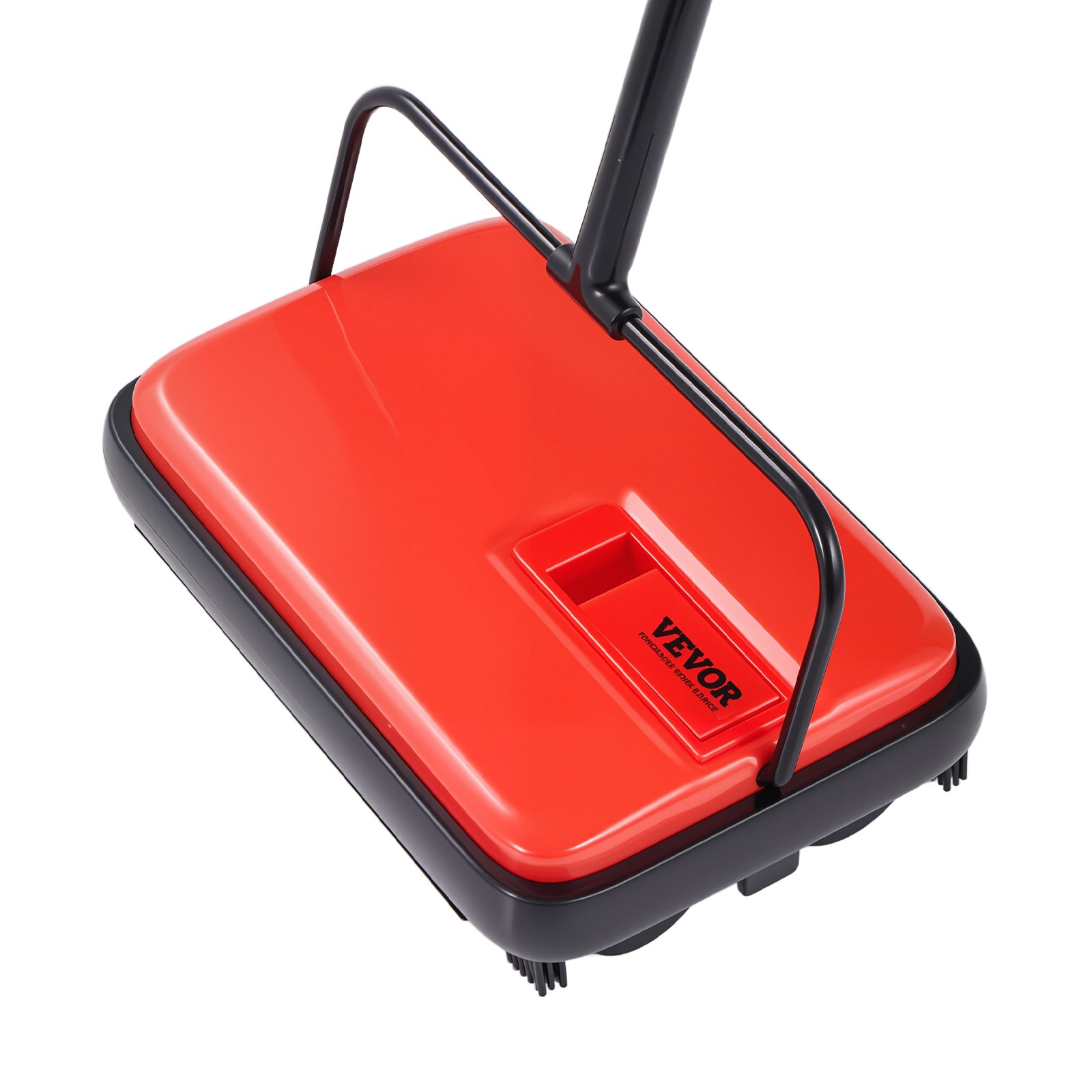 VEVOR Carpet Floor Sweeper Manual 6.7 inch Width Sweeping Paths Non Electric Red