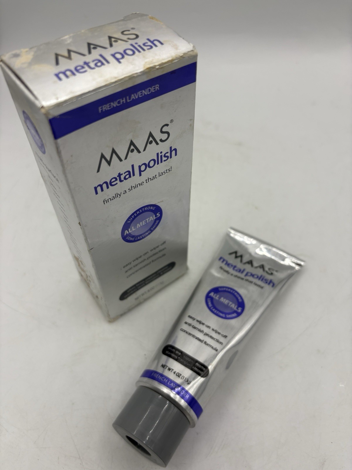 MAAS Metal Polish 4 oz French Lavender Sealed All Metals USA