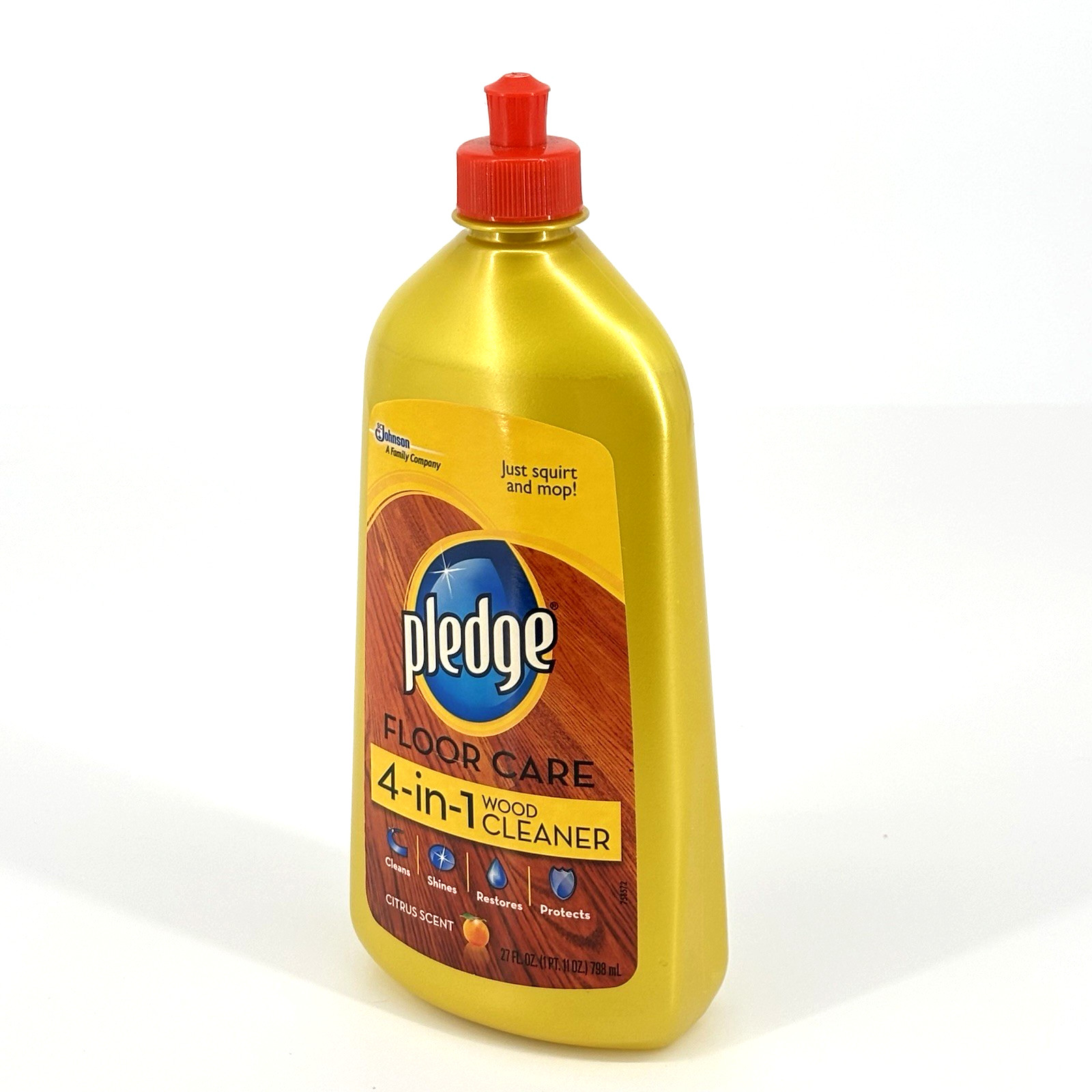 Pledge 4 in 1 Wood Cleaner Floor Care 27 Fl Oz Hardwood Citrus New Discontinued