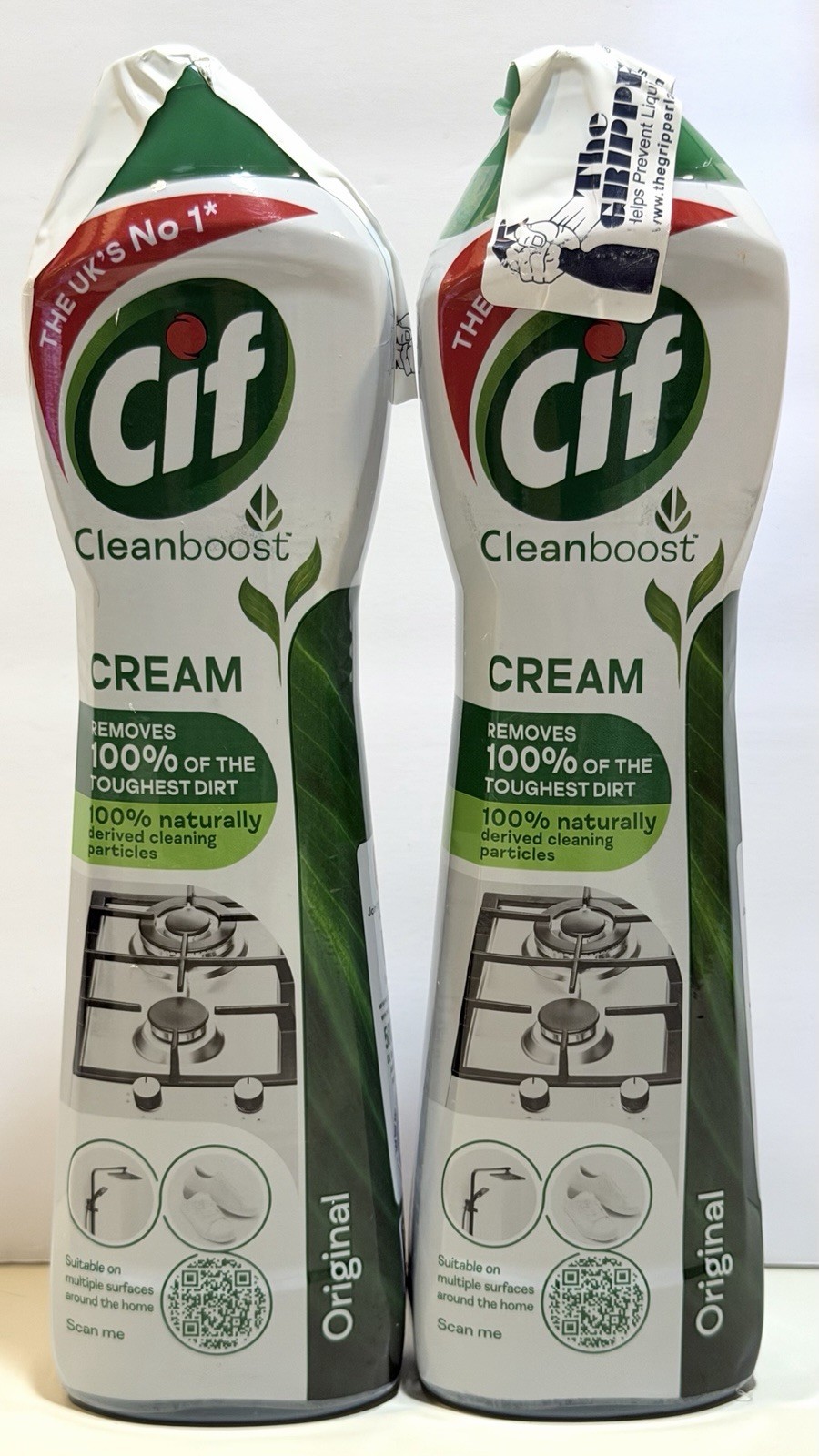 2 Pack Cif Cleanboost Cream Original Multi Surface Cleaner 500ml UK Formula