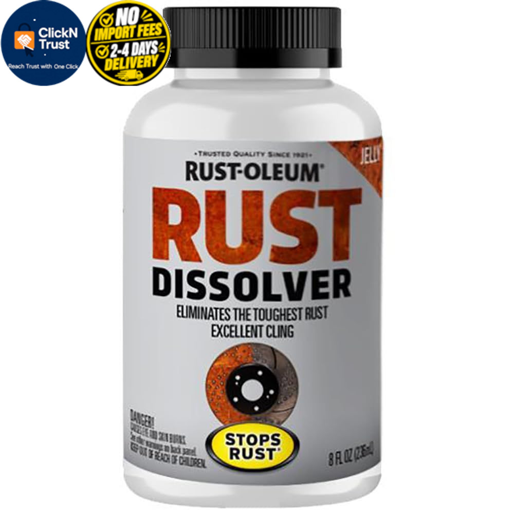 Rust-Oleum Rust Dissolver Jelly | Heavy-Duty 8 Fl Oz (Pack of 1), No Color