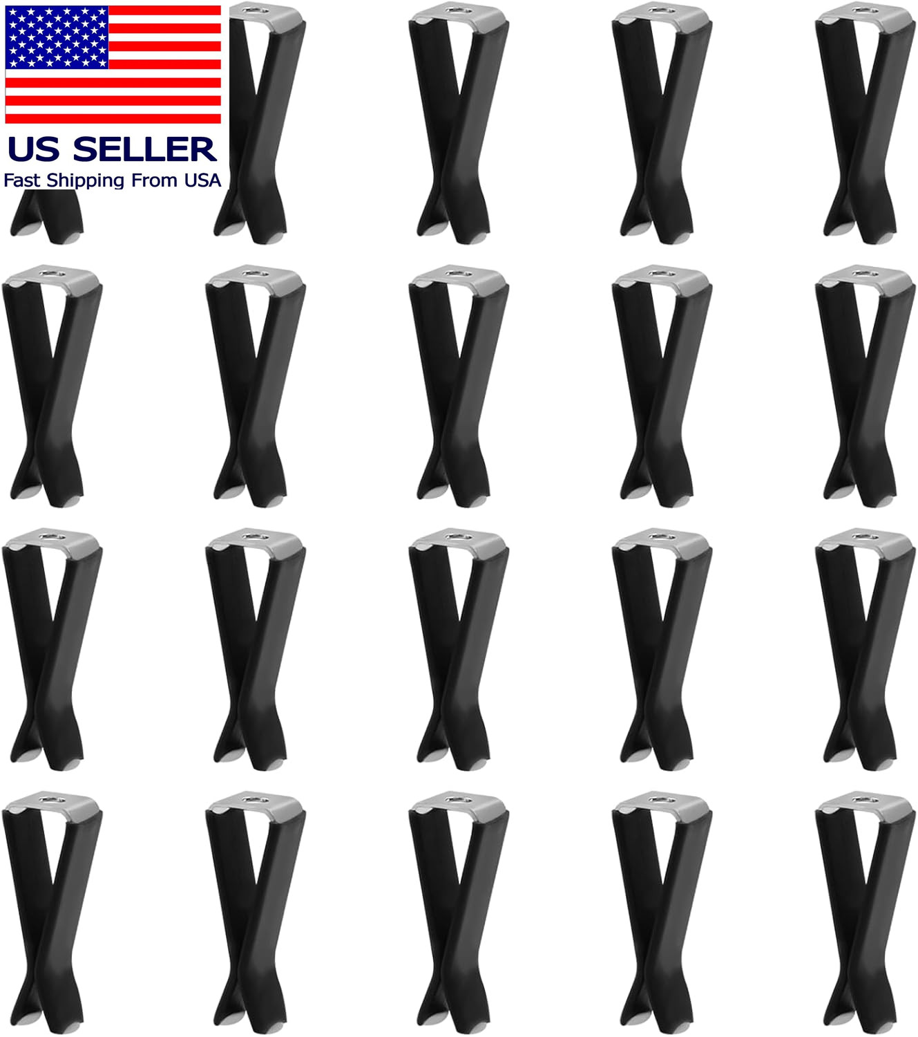 20 Pcs Square Head Car Vent Clips with Box, Air Freshener Clips for Office Home