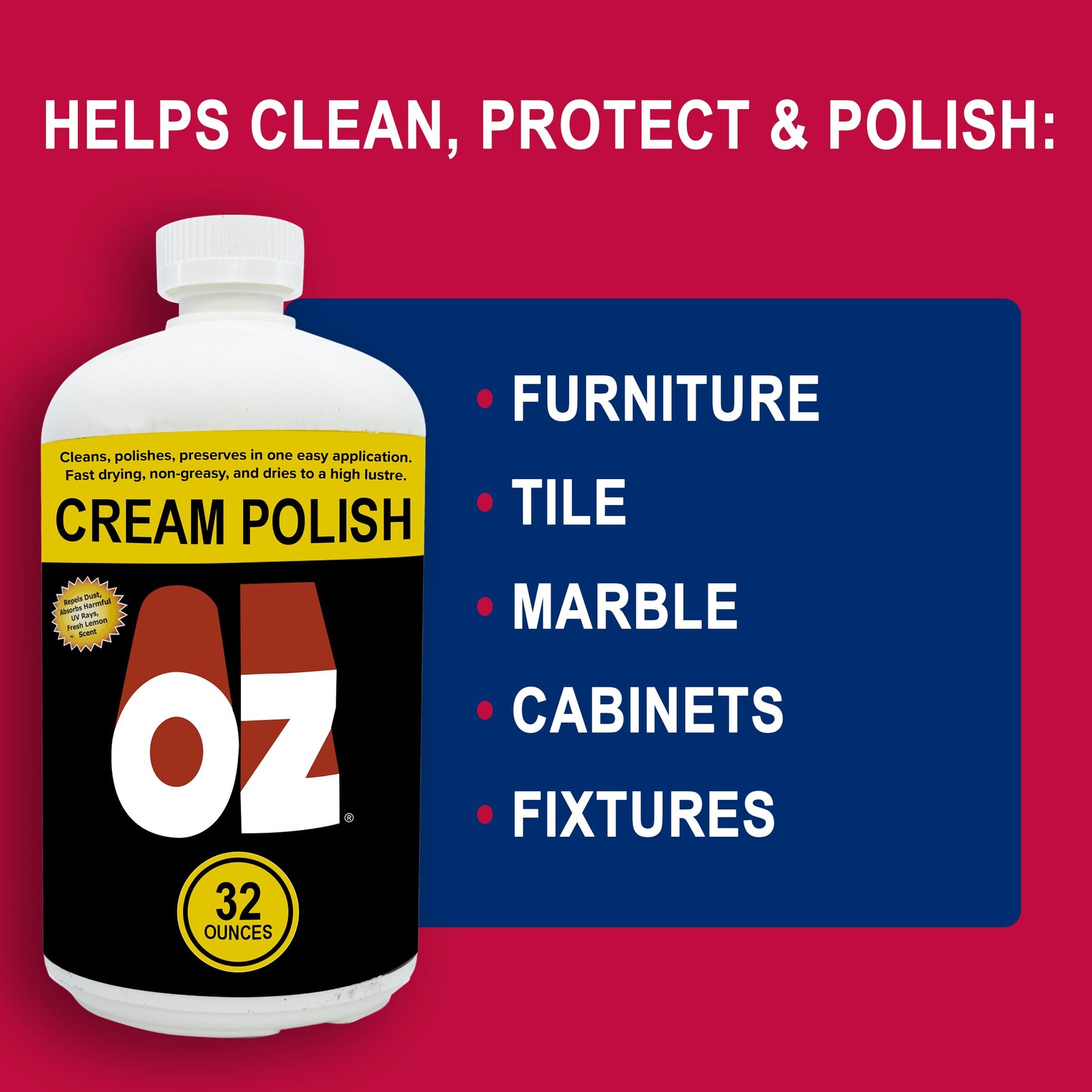 Cream Polish OZ 1 Quart M860-0006