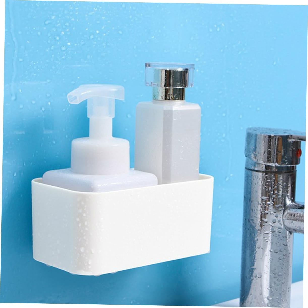 Wall Mounted Storage Box 4 Pack – Adhesive Holder for Remote, Phone & Small Item